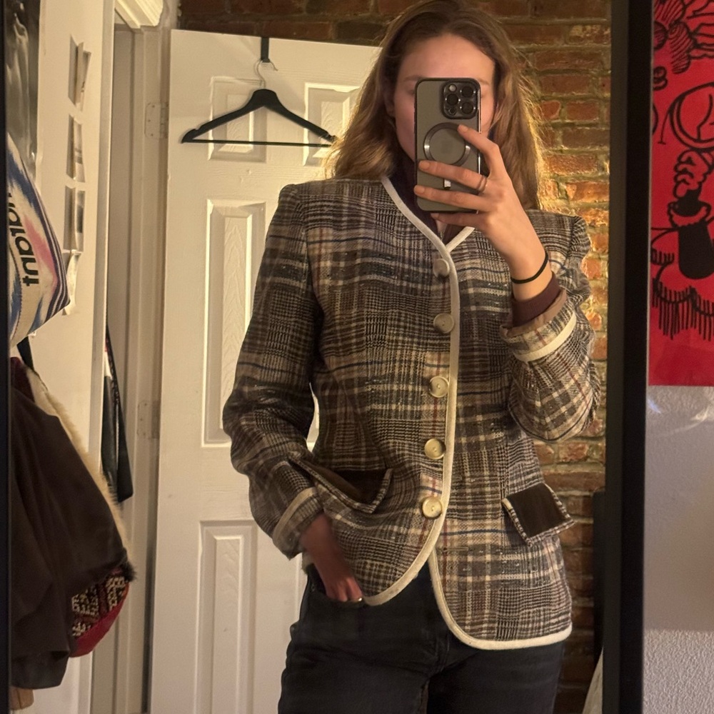 Yves Saint-Laurent chic oversized couture vest made in FR